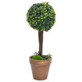 Vidaxl Plantes artificielles avec pot 2 St Boxwood Formation sphérique 56 cm vert