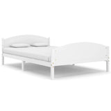 Vidaxl bedframe massief grenenhout wit 140x200 cm
