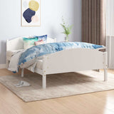 Vidaxl bedframe massief grenenhout wit 140x200 cm