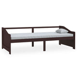 Vidaxl bedbank 3-zits massief grenenhout donkerbruin 90x200 cm