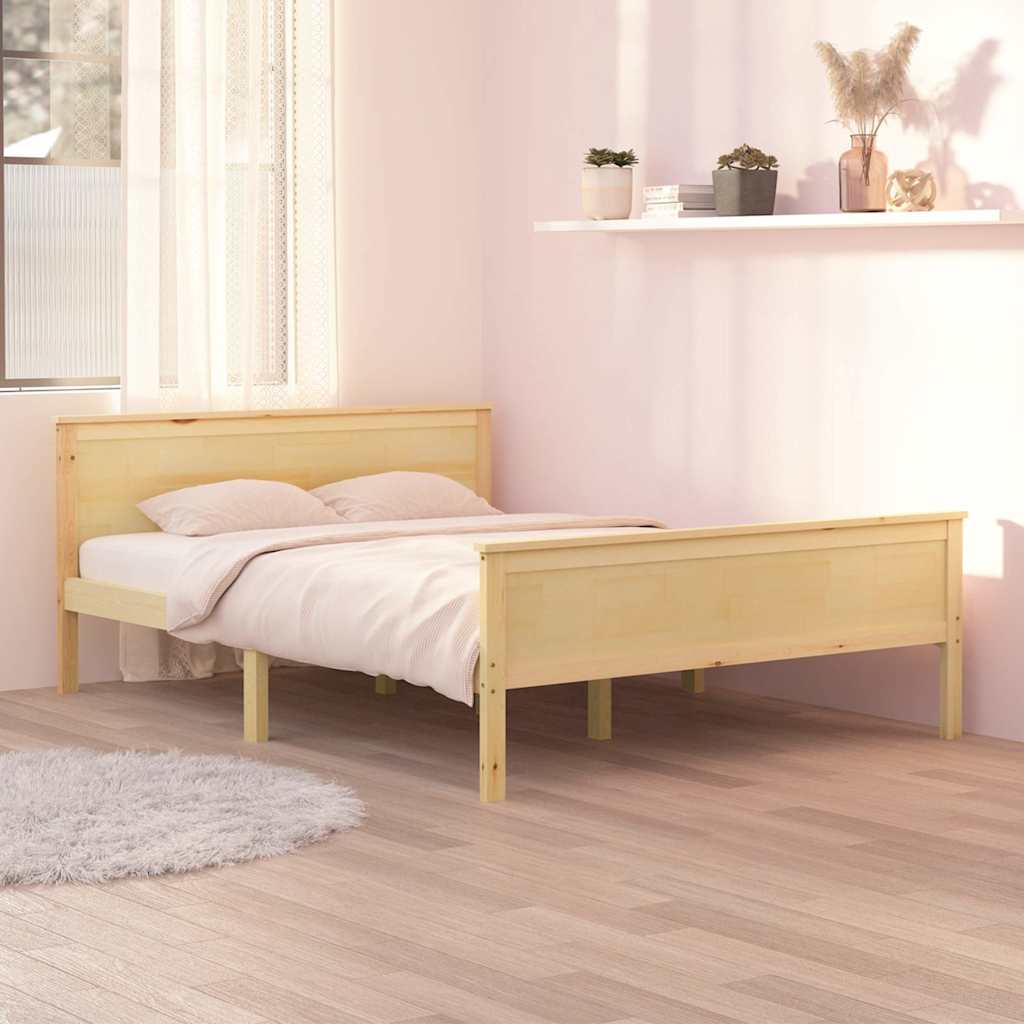 Vidaxl bedframe massief grenenhout 120x200 cm