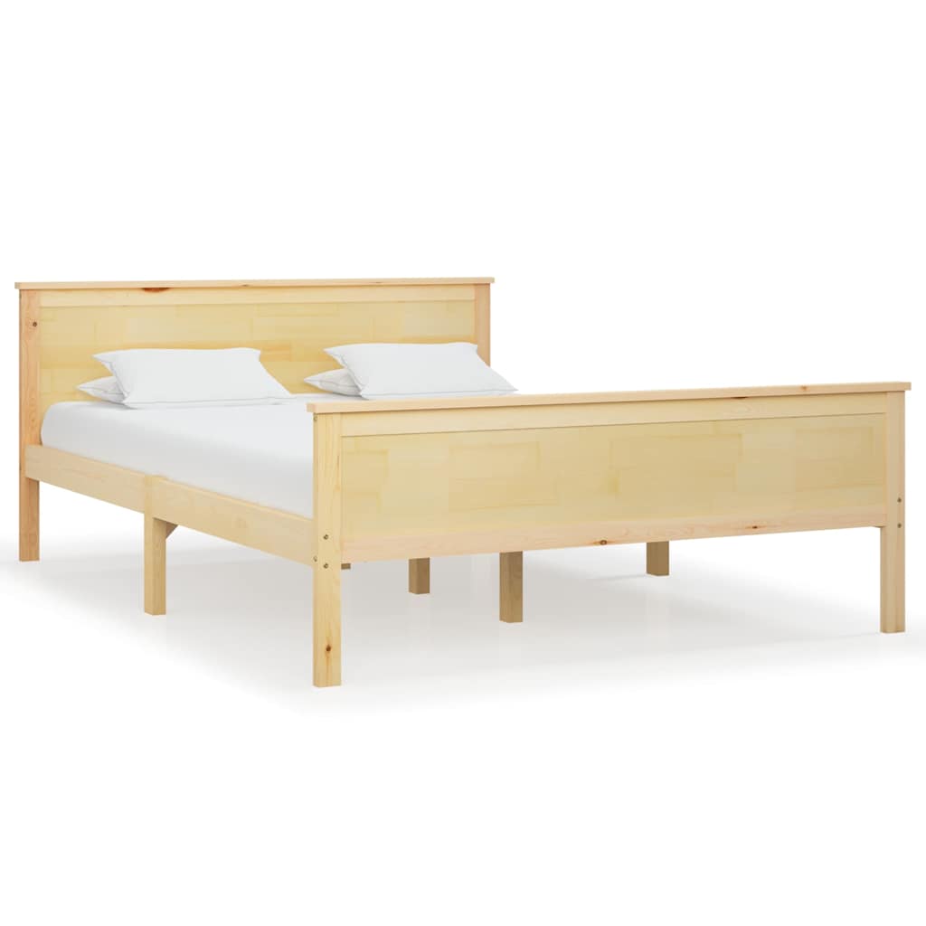 Vidaxl bedframe massief grenenhout 140x200 cm