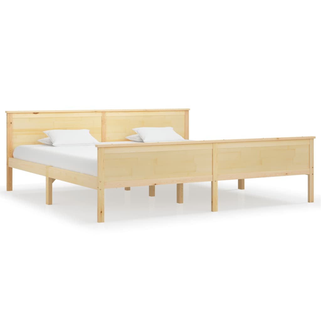 Vidaxl bedframe massief grenenhout 200x200 cm