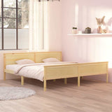 Vidaxl bedframe massief grenenhout 200x200 cm
