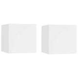 Vidaxl nachtkastjes 2 st 30,5x30x30 cm spaanplaat wit
