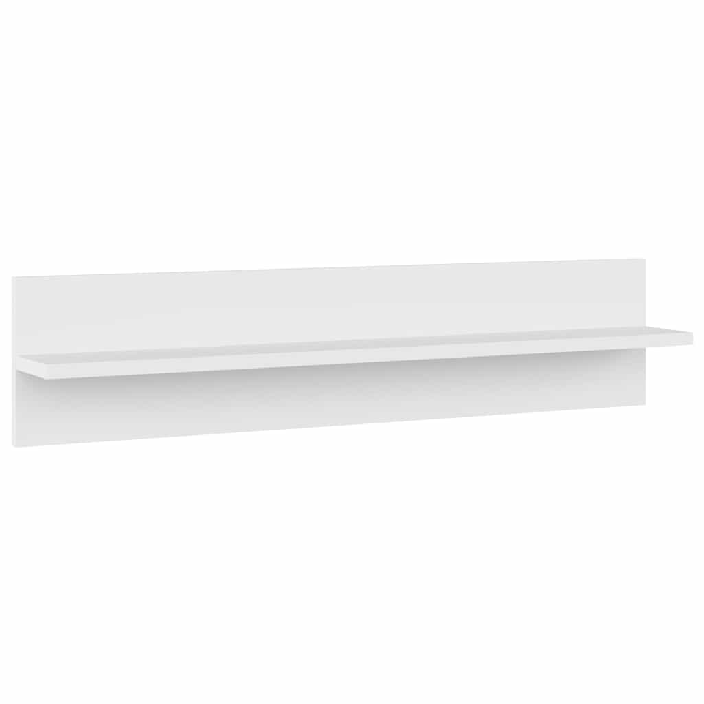 Vidaxl wandschappen 4 st 80x11,5x18 cm bewerkt hout wit
