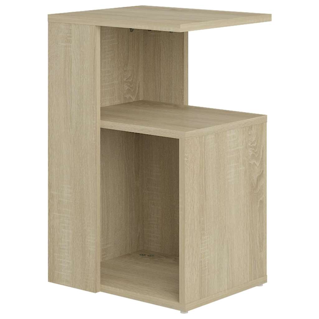 Vidaxl bijzettafel 36x30x56 cm bewerkt hout sonoma eikenkleurig