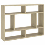Vidaxl wandschap 75x16x55 cm bewerkt hout sonoma eikenkleurig