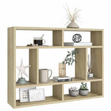 Vidaxl wandschap 75x16x55 cm bewerkt hout sonoma eikenkleurig