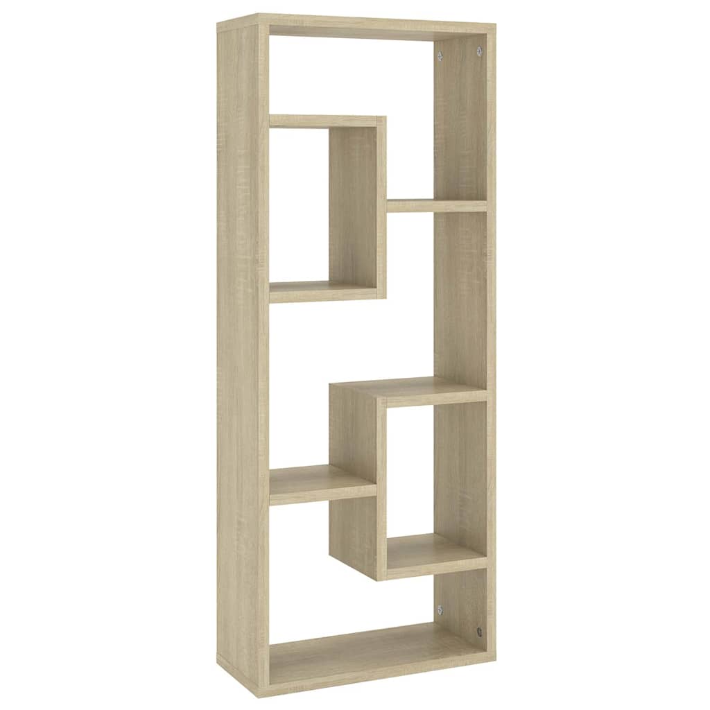 Vidaxl wandschap 36x16x90 cm bewerkt hout sonoma eikenkleurig