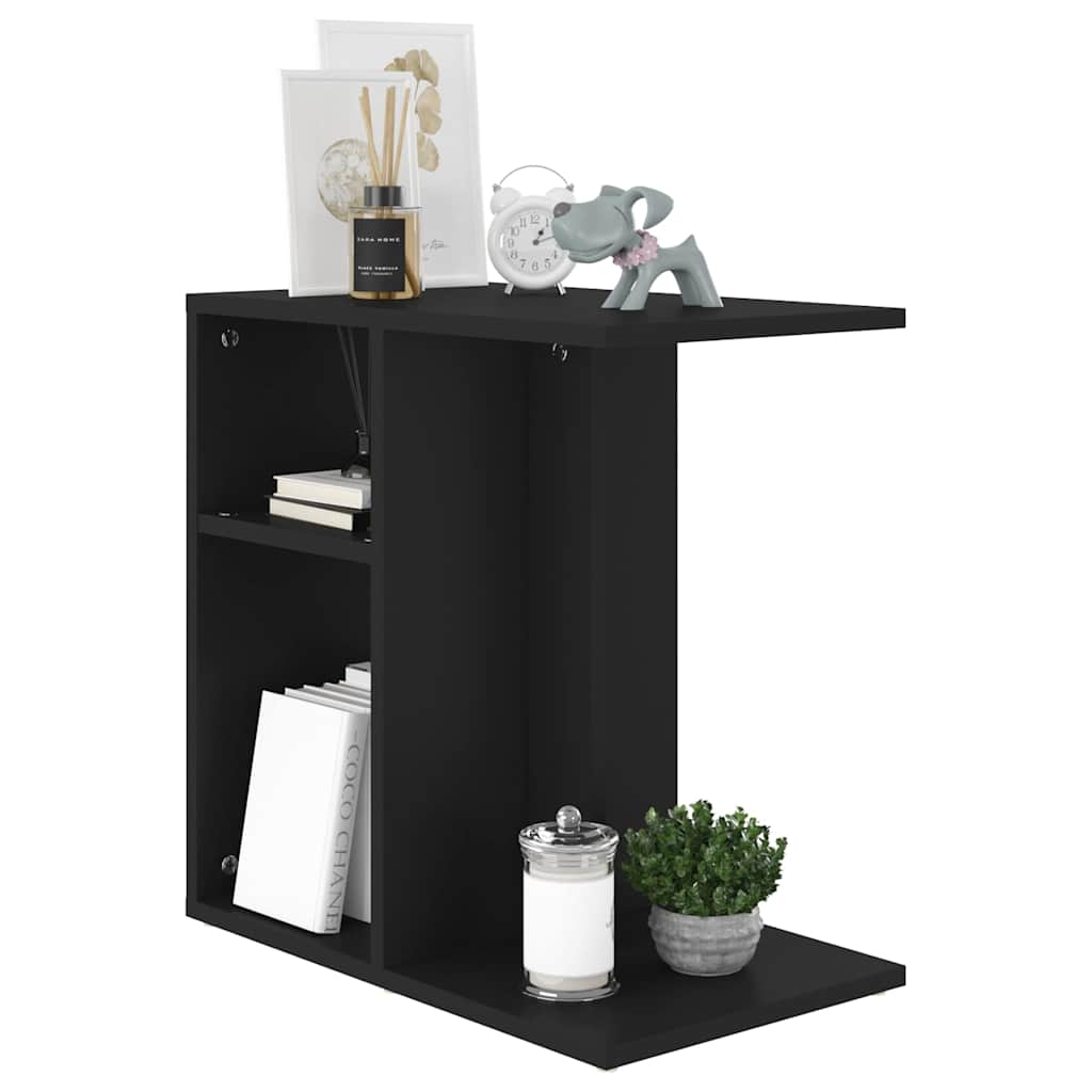 Vidaxl bijzettafel 50x30x50 cm bewerkt hout zwart