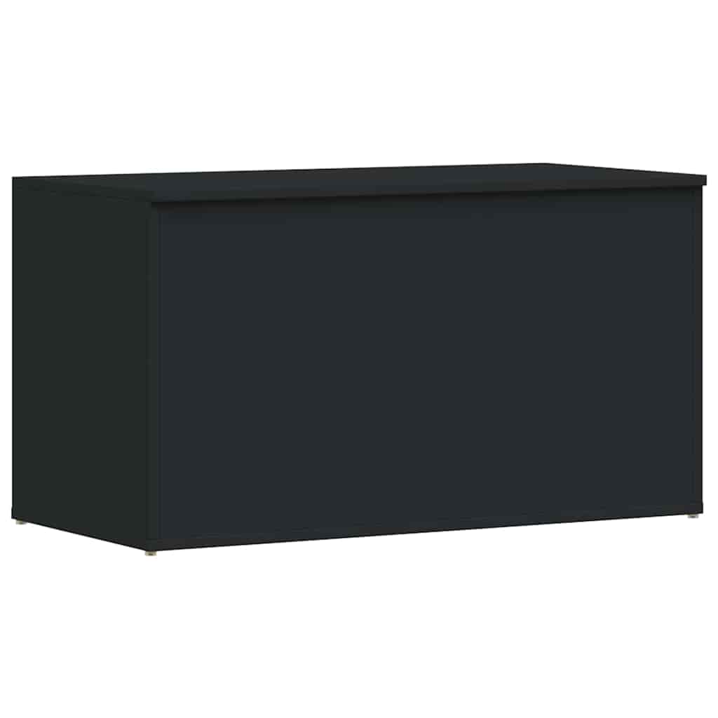 Vidaxl opbergkist 84x42x46 cm bewerkt hout zwart