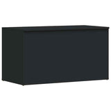 Vidaxl opbergkist 84x42x46 cm bewerkt hout zwart