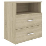 Vidaxl nachtkastje 50x32x60 cm sonoma eikenkleurig