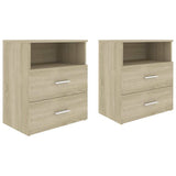 Vidaxl nachtkastjes 2 st 50x32x60 cm sonoma eikenkleurig