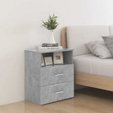 Vidaxl nachtkastjes 2 st 50x32x60 cm betongrijs