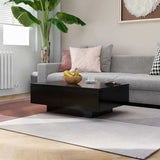 Vidaxl salontafel 90x60x31 cm bewerkt hout zwart