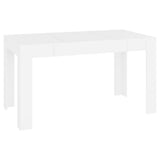 Vidaxl eettafel 140x74,5x76 cm bewerkt hout wit