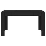 Vidaxl eettafel 140x74,5x76 cm spaanplaat zwart