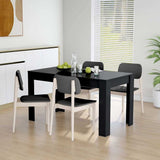 Vidaxl eettafel 140x74,5x76 cm spaanplaat zwart