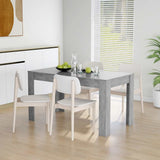 Vidaxl eettafel 140x74,5x76 cm spaanplaat betongrijs