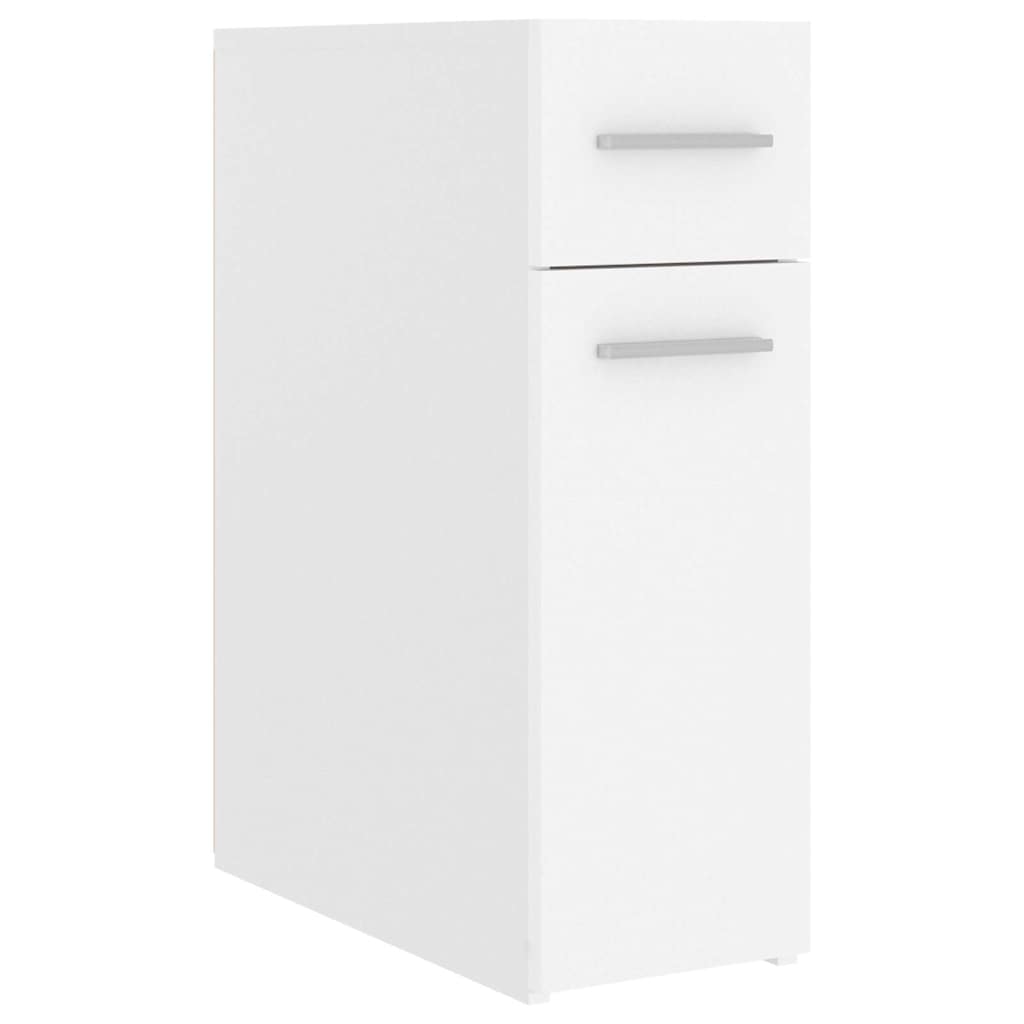 Vidaxl apothekerskast 20x45,5x60 cm bewerkt hout wit