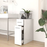 Vidaxl apothekerskast 20x45,5x60 cm bewerkt hout wit