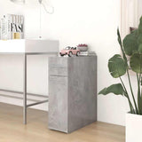 Vidaxl apothekerskast 20x45,5x60 cm bewerkt hout betongrijs