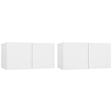 Vidaxl tv-hangmeubelen 2 st 60x30x30 cm wit