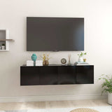Vidaxl tv-hangmeubelen 2 st 60x30x30 cm zwart