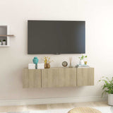 Vidaxl tv-hangmeubelen 2 st 60x30x30 cm sonoma eikenkleurig