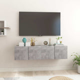 Vidaxl tv-hangmeubelen 2 st 60x30x30 cm betongrijs