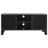 Vidaxl tv-meubel 105x36x47 cm metaal en mdf grijs