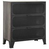 Vidaxl opbergkast 72x36x82 cm metaal en mdf grijs