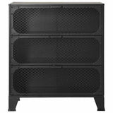 Vidaxl opbergkast 72x36x82 cm metaal en mdf grijs