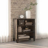 Vidaxl opbergkast 72x36x82 cm metaal en mdf grijs