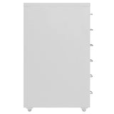 Vidaxl ladeblok verrijdbaar 28x41x69 cm metaal grijs