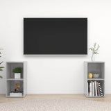 Vidaxl tv-meubelen 2 st 72x35x36,5 cm bewerkt houtbetongrijs