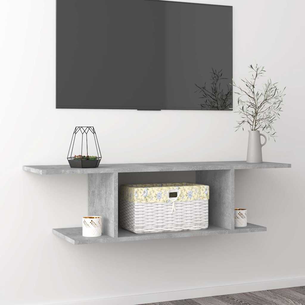 Vidaxl tv-wandmeubel 103x30x26,5 cm betongrijs