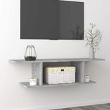 Vidaxl tv-wandmeubel 103x30x26,5 cm betongrijs