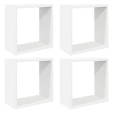 Vidaxl wandschappen kubus 4 st 30x15x30 cm wit