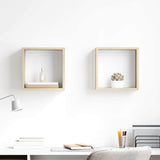Vidaxl wandschappen kubus 2 st 30x15x30 cm sonoma eikenkleurig