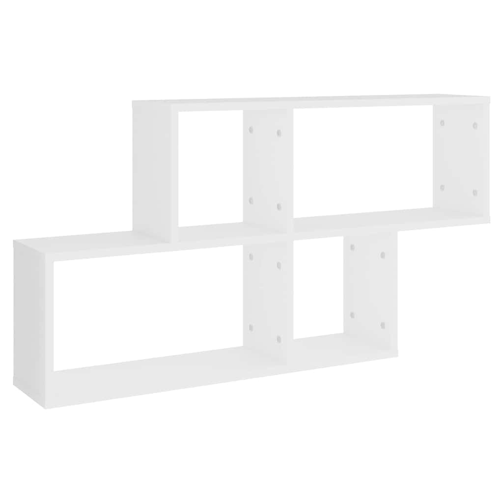 Vidaxl wandschap 100x18x53 cm bewerkt hout wit