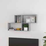 Vidaxl wandschap 100x18x53 cm bewerkt hout betongrijs