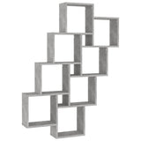 Vidaxl wandschap kubus 90x15x119 cm bewerkt hout betongrijs