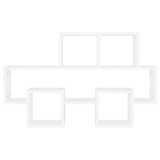 Vidaxl wandschap auto-vormig 82x15x51 cm spaanplaat wit