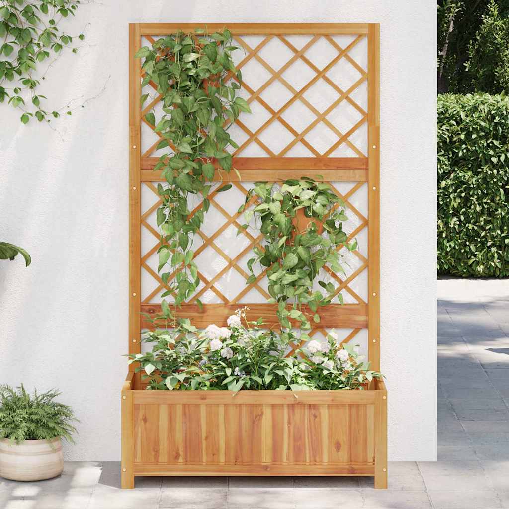 De Vidaxl Planter huet mat Slat 85x38x150 cm ekolacia Wood