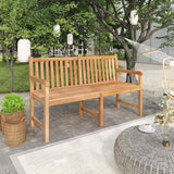 Vidaxl tuinbank 150 cm massief teakhout