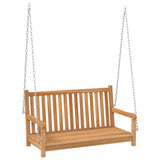 Vidaxl schwingen Bank 114x60x64 cm zolitt Teak