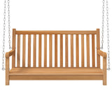 Vidaxl schwingen Bank 114x60x64 cm zolitt Teak